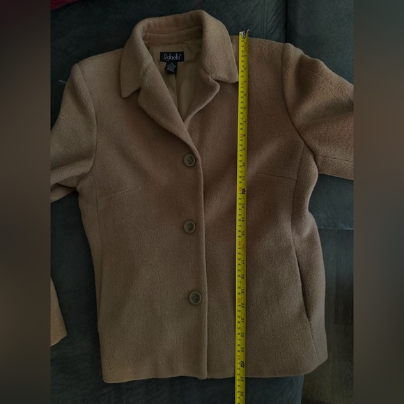 Rafaella Wool Brown Coat – Size 10 – Classic Button Front - Picture 9 of 9